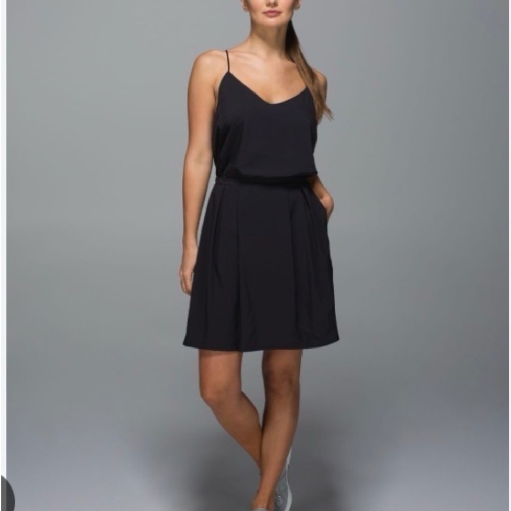 lululemon athletica Sleek Black Mini Dress